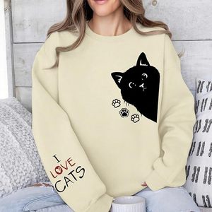 Nueva Llegada Sudadera de Algodón para Mujer de Lujo con Manga Larga, Hombros Caídos, Estampado, Cómoda, Casual, Invierno, Personalizada - Product Image 2