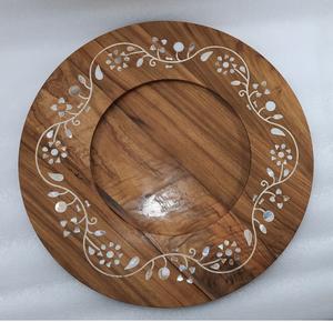 Plateau arabe en bois de qualité supérieure avec décor en nacre pour la maison, la cuisine, la salle à manger et le service - Product Image 6