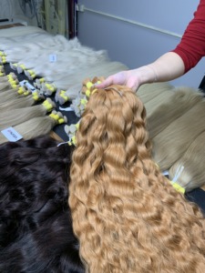 Cheveux Humains en Gros Nasa Luxury Extensions Vierges Bouclées Vietnamiennes en Vrac Grade 12A Brun Foncé Naturel Super Double Drawn 100g - Product Image 6