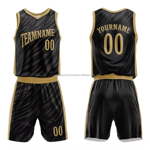Service OEM, sur mesure, maillots de basket-ball unisexes de haute qualité, respirants, imprimés, grandes tailles, ensembles d'uniformes d'équipe, évacuation de l'humidité - Product Image 1
