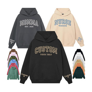 Custom Embroidered <b>Hoodie</b> – Personalized Unisex <b>Hoodie</b> with <b>Name</b>/Text – Embroidered Design on Chest & Sleeve - Product Image 1