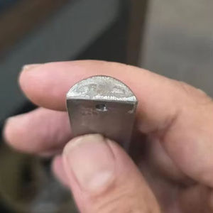 Profilés en acier de haute précision Punit Industries, sectionnels en acier poli brillant à bords arrondis, forme en D, 12 mm x 8 mm, pour l'ingénierie automobile - Product Image 1