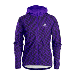Chaqueta Cortavientos con Capucha Sublimada Personalizada, Ecológica, de Poliéster Reciclado, Impermeable, Ligera, Ropa Deportiva OEM - Product Image 4