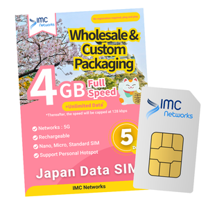 Tarjeta SIM de Roaming para Japón a Precio de Mayoreo, Tarjetas SIM para Teléfonos Móviles 4G 5G, Empaque Personalizado, Tarjeta SIM para Viajes Internacionales - Product Image 1