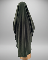 Tenue de mariage islamique modeste deux pièces pour bébé fille, respirante, séchage rapide, grande taille, longueur ras du sol, manches longues, couleur unie