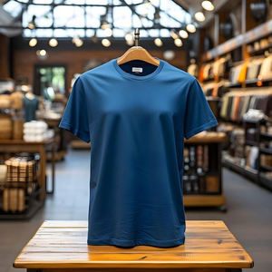 Camisetas de Hombre OEM 100% Algodón, Cuello Redondo, Corte Regular, Transpirables, de Secado Rápido, Ecológicas, Color Sólido - Product Image 2