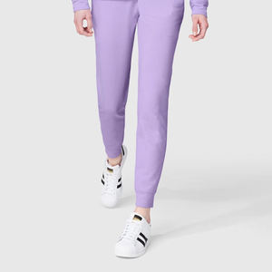 Ensemble sweat à capuche et jogging en polaire lavande pour femme, manches longues, coupe ample, tenue de sport décontractée toutes saisons, couleur unie avec poches - Product Image 4
