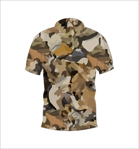 Camiseta Polo de Camuflaje Desértico, Manga Corta, Ropa Deportiva para Aventuras al Aire Libre - Product Image 2
