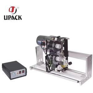 Machine de codage automatique à rouleaux d'encre chaude à grande vitesse UPACK-808A |   Codeur d'impression de date d'expiration et de numéro de lot pour machines d'emballage flow-pack (encre incluse) - Product Image 1