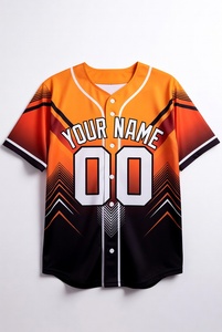 Maillot de baseball personnalisé vert et noir, uniforme d'équipe sublimé, respirant, anti-humidité, chemise de sport boutonnée, OEM - Product Image 4