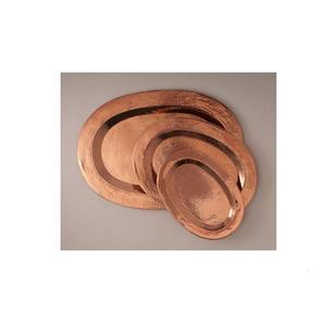 Bandeja de cobre pulido hecha a mano, diseño minimalista, plato de metal para servir alimentos, sin recubrimiento, para regalo, decoración de mesa - Product Image 3
