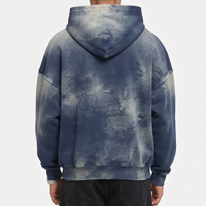 Nouvel Arrivage – Sweat à Capuche Homme en Coton Épais Effet Délavé, Coupe Décontractée, Style Streetwear, Manches Longues, Confortable, Idéal Hiver – Sweat à Capuche Effet Soleil - Product Image 2