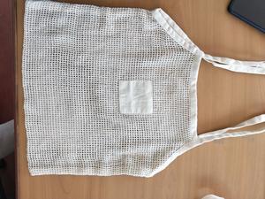 Sacs en filet naturels et biologiques, grands sacs fourre-tout réutilisables en coton biologique, sacs en filet pour légumes et emballages - Product Image 4