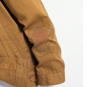 เสื้อแจ็คเก็ตยีนส์ลำลองสำหรับผู้ชาย สีพื้น ปิดกระดุมด้านหน้า โลโก้ปรับแต่งได้ ผ้าฝ้าย 100% ระบายอากาศ แห้งเร็ว - Product Image 5