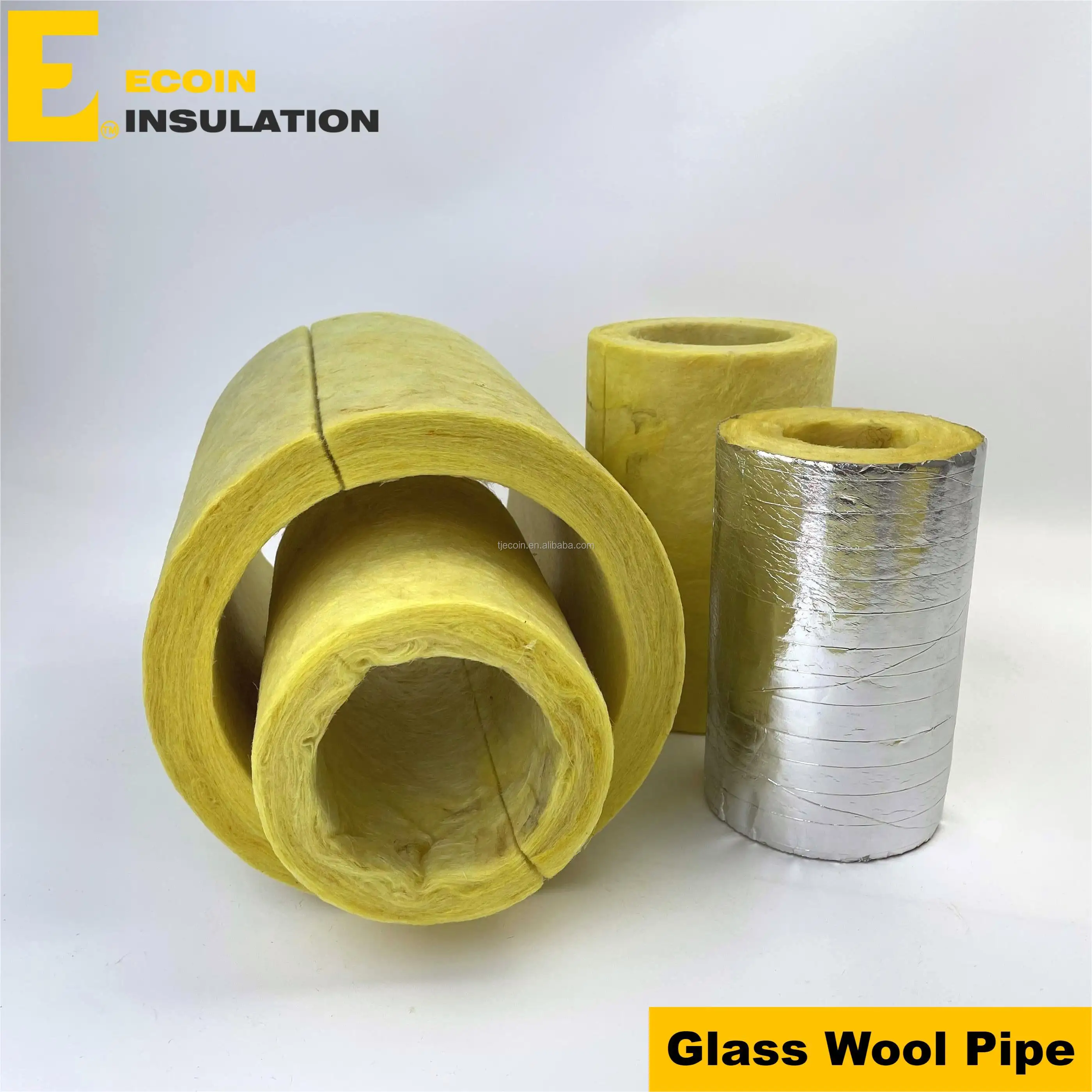 Reinforced Insulation Glass Wool Fiber Tube Fiberglass Pipe insulation Prices Glass wool duct insulation fiberglass pipe