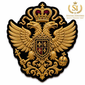 Badges en feutre non tissé 3D sur mesure Super Force, brodés à la main de haute qualité avec sequins et fils métalliques, sans nickel, style mode - Product Image 4