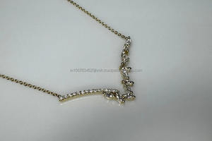 จี้ทอง14K สำหรับผู้หญิงประดับเพชรรูปทรงเก๋/Gia Lab สำหรับงานแต่งงานงานหมั้น-ของขวัญ - Product Image 2