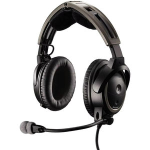 ชุดหูฟังการบิน A20 พร้อมสายปลั๊กคู่ สีดำ - Product Image 2