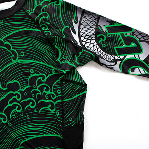 Rashguard MMA pour homme de haute qualité, imperméable, respirant, impression numérique personnalisée, séchage rapide, UPF50+, coupe ajustée, compression - Product Image 4