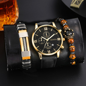 6247 3pcs/set Men's Casual Analog Watches and Bracelets Fashion Man Watch Set <b>Gift</b> - Product Image 2
