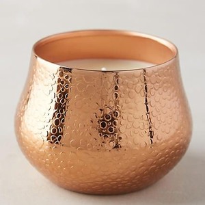 Recipiente de metal de lujo hecho a mano para velas, grabado, decorativo, para aromaterapia y decoración del hogar. - Product Image 1