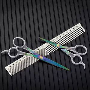 Morje Surgical Stainless Steel Hair Scissors Sharp Blade <b>Long</b> <b>Handle</b> Right Handed Barber <b>Shears</b> for Haircutting - Product Image 5