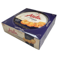 Biscuits croustillants à la crème au beurre ATELA 320g, goût sucré, boîte en métal bleue du Vietnam, biscuits en gros, fournisseur