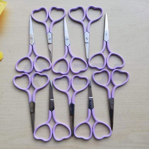 Stainless Steel 3.5 Inch Victorian Style Embroidery <b>Scissors</b> with Titanium Rainbow Finish for <b>Sewing</b> and Needlework - Product Image 3