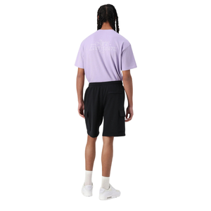 Shorts de survêtement noirs personnalisés pour hommes, taille élastique, cordon de serrage, poches latérales, coupe décontractée au-dessus du genou, marque privée, vente en gros - Product Image 2