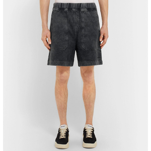 กางเกงขาสั้นผ้าฟลีซวินเทจสำหรับผู้ชาย ล้างสีแบบแอซิด แห้งเร็ว ไซส์ 6XL สีพื้น เป็นมิตรกับสิ่งแวดล้อม พิมพ์ลายสกรีน สตรีทแวร์ สีซีดแบบซันเฟด แต่งดีเทลขาดๆ - Product Image 3