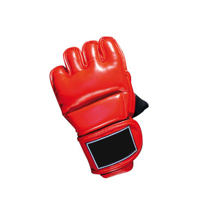 Custom Logo Printed PU Leather Boxing Gloves Professional Artificial Open Palm Lightweight Non-Slip for Closure Gloves - Product Image 4