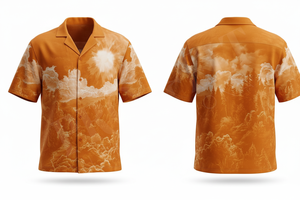 Camisas de vestir de manga corta con botones y diseño personalizado al por mayor, camisas de vestir informales con estampado gráfico para verano, playa y fiestas para hombre - Product Image 5