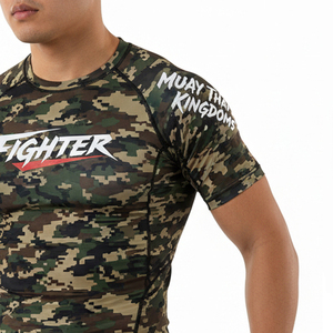 Compression Camouflage MMA Suits <b>Men</b> 100% Polyester Quick Dry Athletic MMA Uniforms <b>Camo</b> Printed Athletic <b>Shorts</b> MMA Suits - Product Image 4