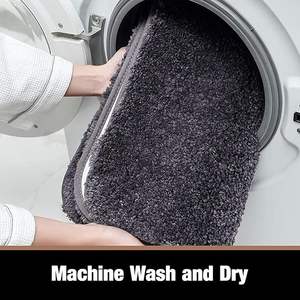 Alfombra para la Entrada del Hogar, Dormitorio, Baño, Cocina, Sala de Estar, Alfombrilla Antideslizante (Alfombra para Dormitorio, Alfombra Gris de 16x24 Pulgadas) - Product Image 4