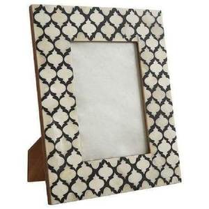 Cadres en bois rectangulaires écologiques avec bordure en fil métallique finition dorée pour décors décoratifs et présentoirs de table - Product Image 5