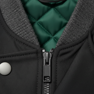 Chaqueta Bomber de Alta Calidad para Hombre con Cierre de Cremallera, Diseño Personalizado, Cuello Alto y Tela de Lona para Invierno, Venta al Por Mayor - Product Image 3