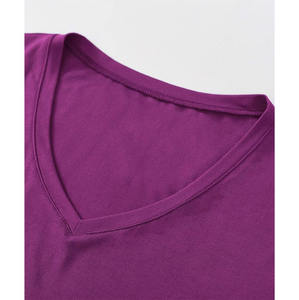 Camiseta de Manga Corta con Cuello en V para Hombre 2025/2026, Hecha de Tela 100% Algodón, Suave, Transpirable y de Secado Rápido para Uso Casual, Personalizable - Product Image 4