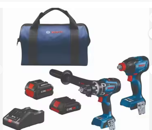 Kit combiné 2 outils 18V avec perceuse à percussion magnétique compacte et perceuses haute puissance - Product Image 1