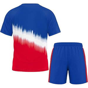 เสื้อทีมแบบกำหนดเองสำหรับผู้ชาย-โพลีเอสเตอร์ 100% แขนสั้น คอวี แห้งเร็วและระบายอากาศได้ดี - Product Image 2