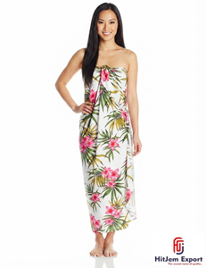 Sarong Hawaïen Imprimé Tahiti Personnalisé, Paréo de Plage, Service de Fabrication Sur Mesure, Fournisseur OEM ODM, Usine de Tissus en Inde - Product Image 5