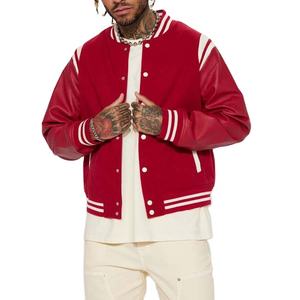 Chaqueta impermeable a la moda para hombre, de secado rápido, informal, personalizada, de lana, poliéster, diseño universitario, manga larga, de talla grande para invierno - Product Image 1