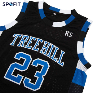 Camiseta de Baloncesto Negra Scott 23 para Hombre, Sin Mangas, Malla Transpirable, Números del Equipo Sublimados, Corte Regular, Ropa Deportiva para Adultos - Product Image 2
