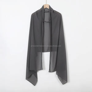 Solid Polyester Jersey Chiffon Instant Hijab Scarf for Muslim Woman <b>Elastic</b> Chin Strap Hijabs Fashion Casual Headscarf Islam - Product Image 6