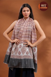 Ethnic Tropical Floral <b>Wool</b> Shawl Scarf Paisley Stripe Feather <b>Wrap</b> for Winter Wedding Festival Women - Product Image 2