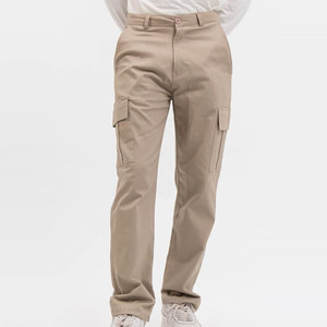 Pantalon homme LEDBURY INTERNATIONAL coupe slim décontracté taille mi-haute nouveau design uni multi-poches 100% polyester poids moyen - Product Image 1