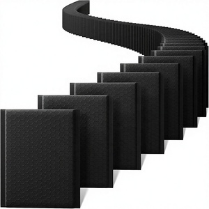 Enveloppes à bulles Metronic 6x10 pouces, lot de 100, noires, auto-adhésives, résistantes à la poussière, légères, rembourrées, imperméables, pour l'expédition - Product Image 1