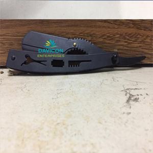 มีดโกนหนวดพับได้ขอบตรงดีไซน์ใหม่มีดสแตนเลสเคลือบอย่างสวยงาม - Product Image 3