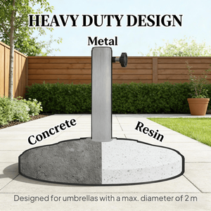 Base per Ombrellone da Esterno, Accessorio per Arredamento Resistente alle Intemperie e Elegante - Product Image 6