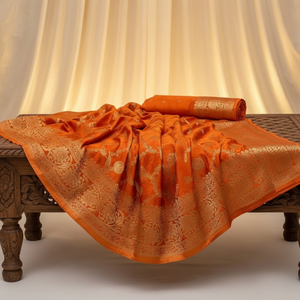 Sari de satén Mashru rosa puro para mujer |   Tela de Alta Calidad de 6 Yardas para Bodas, Festivales y Vestimenta Tradicional Étnica de Lujo - Product Image 3