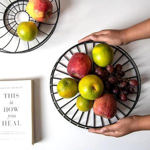 Powder Coated Metal <b>Wire</b> Vintage Geometric Eco-friendly <b>Storage</b> <b>Basket</b> Multipurpose Home <b>Storage</b> Organizer - Product Image 2